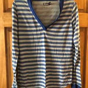 Cruel Girl striped long sleeve shirt